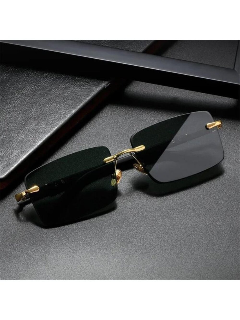 Retro Rectangle Sunglasses - Picture 2 of 2